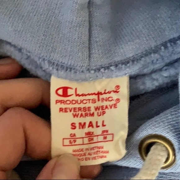 RARE Champion Sweatshirt Blue - Picture 4 of 4